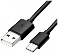 Samsung 25W USB-A / USB-C 1,5m ern kabel bulk (EP-DG970BBE)