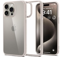 Spigen Ultra Hybrid zadn kryt pro Apple iPhone 15 Pro Max titanov