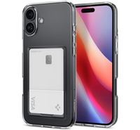 Spigen Crystal Slot zadn kryt s drkem na kartu pro Apple iPhone 16 ir