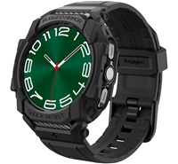 Spigen Rugged Armor Pro kompletn pouzdro s emnkem pro Samsung Galaxy Watch Ultra ern