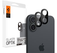 Spigen Glass.tR Optik tvrzen sklo na oky fotoapartu pro Apple iPhone 16 / 16 Plus 2ks ern