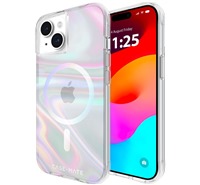 Case Mate Soap Bubble odoln zadn kryt s podporou MagSafe pro Apple iPhone 15 duhov