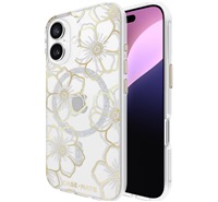 Case Mate Floral Gems odoln zadn kryt s podporou MagSafe pro Apple iPhone 16 zlat