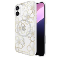 Case Mate Floral Gems odoln zadn kryt s podporou MagSafe pro Apple iPhone 16 Plus zlat