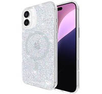 Case Mate Twinkle Disco odoln zadn kryt s podporou MagSafe pro Apple iPhone 16 Plus stbrn