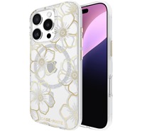 Case Mate Floral Gems odoln zadn kryt s podporou MagSafe pro Apple iPhone 16 Pro zlat