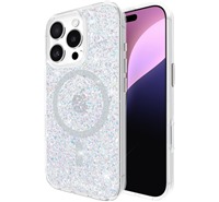 Case Mate Twinkle Disco odoln zadn kryt s podporou MagSafe pro Apple iPhone 16 Pro stbrn