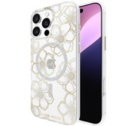 Case Mate Floral Gems odoln zadn kryt s podporou MagSafe pro Apple iPhone 16 Pro Max zlat