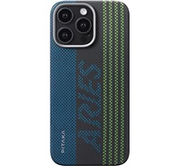 Pitaka x Aries Tactile Woven Case fosforeskujc aramidov zadn kryt pro Apple iPhone 16 Pro Credit Card