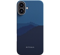 Pitaka Tactile Woven Case aramidov kryt s podporou MagSafe pro Apple iPhone 16 modr / tmav modr