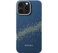 Pitaka Tactile Woven Case aramidov kryt s podporou MagSafe pro Apple iPhone 16 Pro modr / zelen