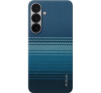 Pitaka Tactile Woven Case aramidov kryt s podporou MagSafe pro Samsung Galaxy S25+ modr