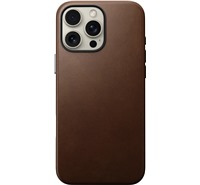 Nomad Traditional Leather case koen zadn kryt pro Apple iPhone 16 Pro Max tmav hnd