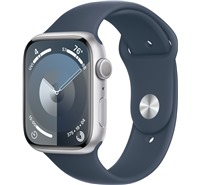 Apple Watch Series 9 45mm Silver / Storm Blue M / L