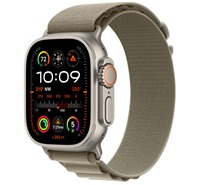 Apple Alpine Loop provlkac emnek Alpsk tah pro Apple Watch 42 / 44 / 45 / 49mm Olive S