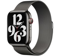 Apple Milanese Loop emnek milnsk tah pro Apple Watch 42 / 44 / 45 / 49mm Graphite