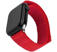 FIXED Nylon Sporty Strap nylonov emnek pro Apple Watch Ultra / 2 49mm erven