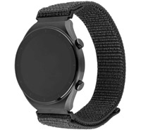 FIXED Nylon Sporty Strap nylonov emnek 20mm Quick Release pro smartwatch tmav ed