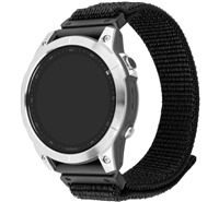 FIXED Nylon Sporty Strap nylonov emnek pro Garmin 22mm QuickFit ern