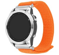 FIXED Nylon Sporty Strap nylonov emnek pro Garmin 26mm QuickFit oranov