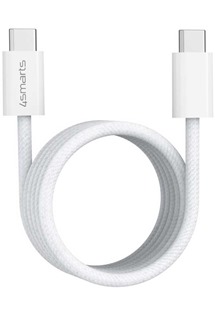 4smarts RollUp USB-C / USB-C 100W 1,5m bílý magnetický kabel