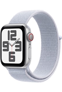 Apple Watch SE 2024 Cellular 40mm Silver + Blue Cloud Sport Loop