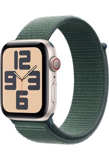 Apple Watch SE 2024 Cellular 44mm Starlight + Lake Green Sport Loop