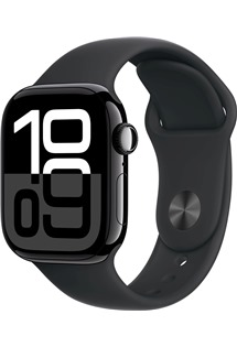 Apple Watch Series10 42mm Jet Black + Black Sport Band S/M