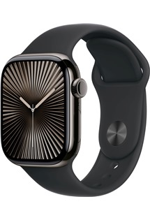 Apple Watch Series10 Cellular 42mm Slate + Black Sport Band M/L