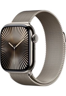 Apple Watch Series10 Cellular 46mm Natural + Natural Milanese Loop S/M