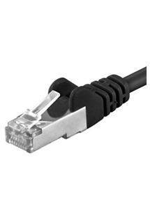Premiumcord CAT6a S-FTP 3m černý síťový kabel