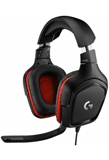 Logitech G332 drtov hern sluchtka pes hlavu ern