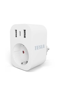 TESLA Smart Plug SP300 3 USB chytr zsuvka s dlkovm ovldnm