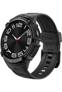 Spigen Rugged Armor Pro kompletn pouzdro s emnkem pro Samsung Galaxy Watch6 Classic 43mm ern