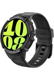 Spigen Rugged Armor Pro kompletn pouzdro s emnkem pro Samsung Galaxy Watch6 44mm ern