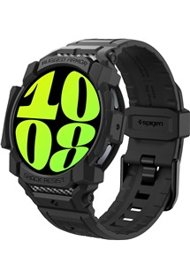 Spigen Rugged Armor Pro kompletn pouzdro s emnkem pro Samsung Galaxy Watch7 40mm ern