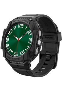 Spigen Rugged Armor Pro kompletn pouzdro s emnkem pro Samsung Galaxy Watch Ultra ern