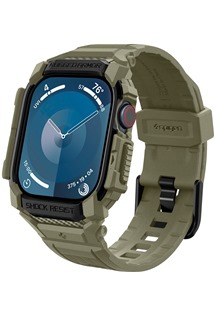 Spigen Rugged Armor Pro kompletn pouzdro s emnkem pro Apple Watch Series 10 46mm zelen