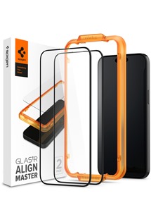 Spigen Glas.tR AlignMaster tvrzené sklo pro Apple iPhone 15 Pro Max černé 2ks