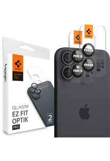 Spigen Glass.tR EZ Fit Optik Pro tvrzen sklo na oky fotoapartu pro Apple iPhone 16 / 16 Plus 2ks ern