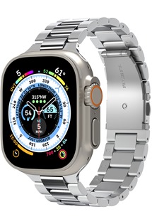 Spigen Modern Fit 316L ocelov emnek pro Apple Watch 42 / 44 / 45 / 46 / 49mm stbrn