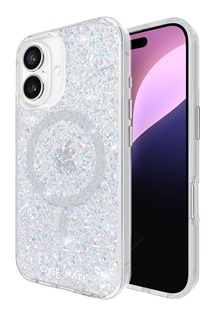 Case Mate Twinkle Disco odoln zadn kryt s podporou MagSafe pro Apple iPhone 16 stbrn