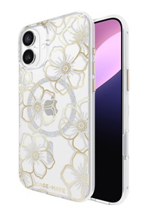 Case Mate Floral Gems odoln zadn kryt s podporou MagSafe pro Apple iPhone 16 Plus zlat