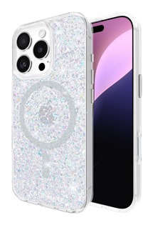 Case Mate Twinkle Disco odoln zadn kryt s podporou MagSafe pro Apple iPhone 16 Pro stbrn