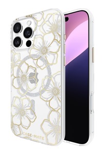 Case Mate Floral Gems odoln zadn kryt s podporou MagSafe pro Apple iPhone 16 Pro Max zlat