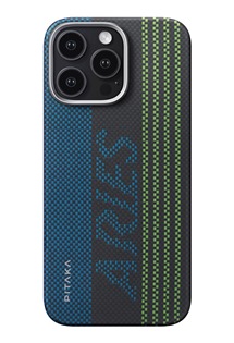 Pitaka x Aries Tactile Woven Case fosforeskujc aramidov zadn kryt pro Apple iPhone 16 Pro Credit Card