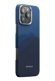 Pitaka Tactile Woven Case StarPeak fosforeskujc aramidov kryt pro Apple iPhone 16 Pro modr / tmav modr