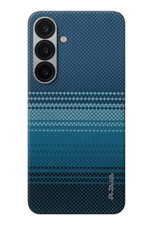 Pitaka Tactile Woven Case aramidov kryt s podporou MagSafe pro Samsung Galaxy S25+ modr