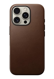 Nomad Traditional Leather case koen zadn kryt pro Apple iPhone 16 Pro tmav hnd