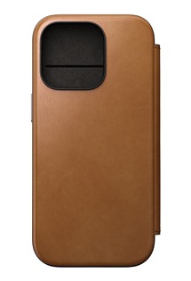 Nomad Modern Leather Folio koen flipov pouzdro pro Apple iPhone 16 Pro svtle hnd